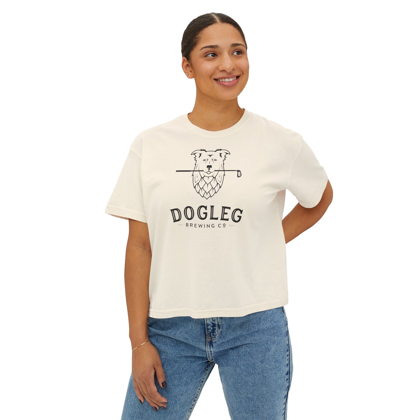 Women's Crop Logo Tee