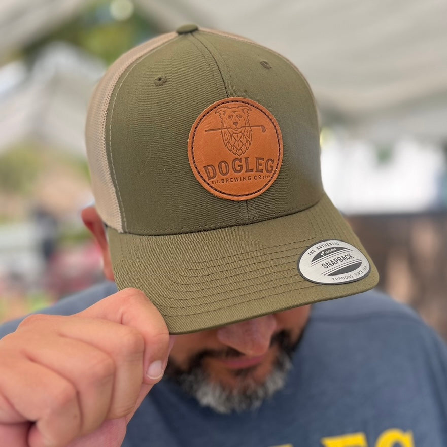 Dogleg Leather Patch Cap - 4 Styles