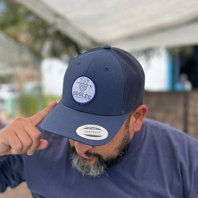 Dogleg Patch Navy Trucker Hat